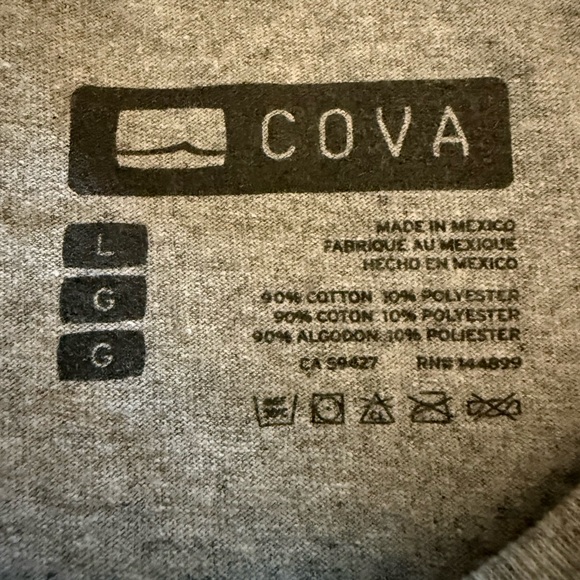Cova Gray Long Sleeve Surf Graphic Tee - Picture 4 of 4